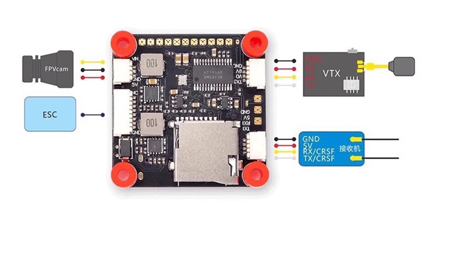 Second image of BAT F405-B55A Fly Tower Manual - Fiberbladeuav Technology